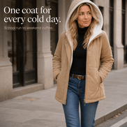 Coldbourne Sherpa-Lined Hooded Quilted Puffer Jacket for Women