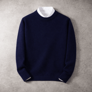Men's Merino Wool Blend Crewneck Knit Jumper