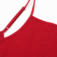 Women's Linen-Look Maxi Slip Dress with Adjustable Straps