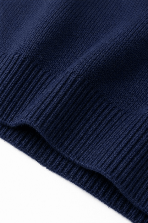 Women's Ribbed Dropped-Shoulder Oversized Knitted Jumper