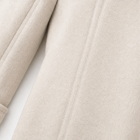 Edwina Women's Double-Breasted Hooded Winter Coat with Wide Collar