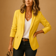 Lorelei One-Button Fitted Women's Tailored Blazer in Woven Blend