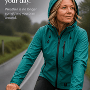 Hooded Waterproof Windproof Rain Coat with Adjustable Cuffs