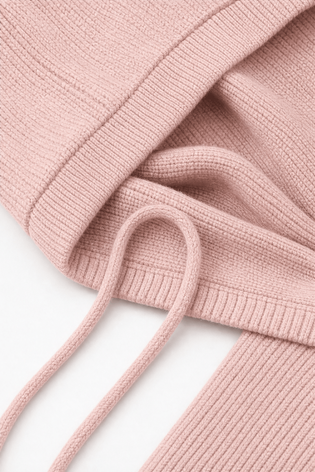 Women's Ribbed Zip-Up Hooded Cardigan with Drawstring Hood