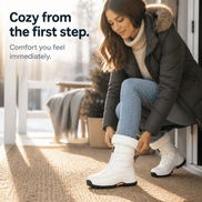 Snowlina Plush-Lined Mid-Calf Zip-Up Winter Boots for Women