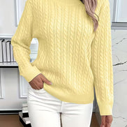 Ravae Cable-Knit Crew Neck Jumper for Women