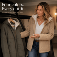 Coldbourne Sherpa-Lined Hooded Quilted Puffer Jacket for Women