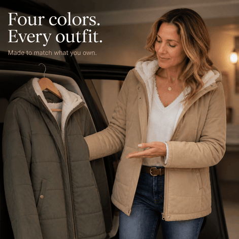 Coldbourne Sherpa-Lined Hooded Quilted Puffer Jacket for Women