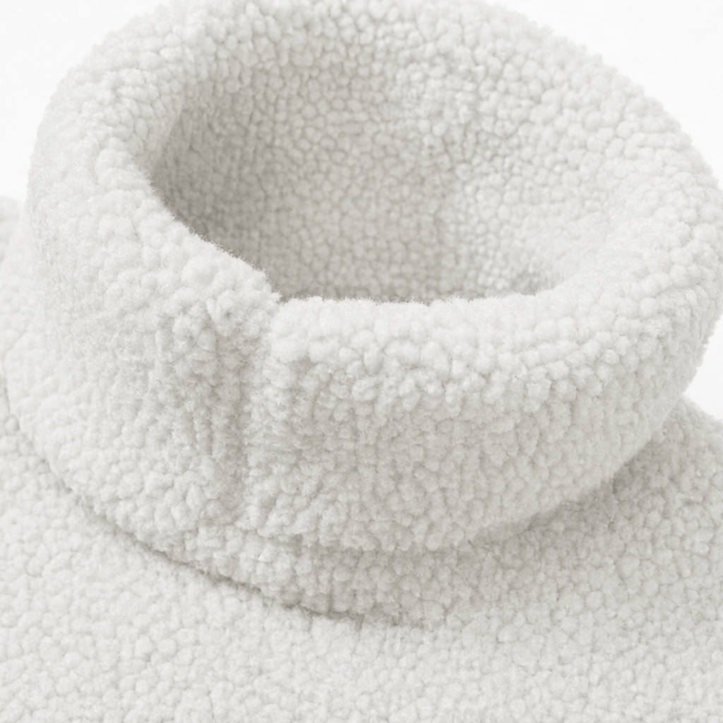 Women's Longline Half-Zip Sherpa Fleece Pullover with Pockets