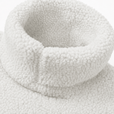 Women's Longline Half-Zip Sherpa Fleece Pullover with Pockets