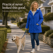Waterproof Plush-Lined Hooded Jacket with Fleece Trim