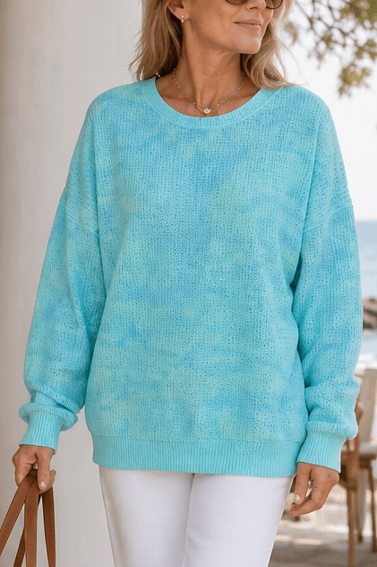 Wearbella Oversized Dropped-Shoulder Ribbed Women's Knitted Jumper