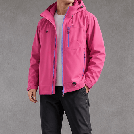 Women's Waterproof Hooded Windbreaker Rain Jacket with Vented Lining