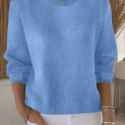 Lorie Relaxed-Fit Women's Knitted Jumper with Ribbed Trim