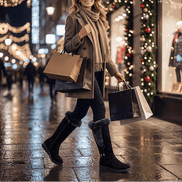 Calvera Fleece-Lined Suede Mid-Calf Winter Boots with Side Zip for Women