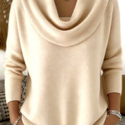 Vânia Cowl-Neck Ribbed Women's Knitted Jumper