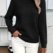 Ravae Cable-Knit Crew Neck Jumper for Women
