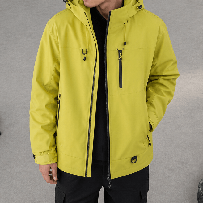 Women's Waterproof Hooded Windbreaker Rain Jacket with Vented Lining