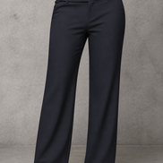 Women's Wide-Leg High-Waisted Dress Trousers with Structured Waistband