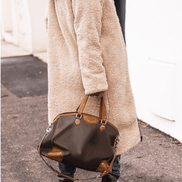 Sasha Faux Shearling-Lined Longline Winter Coat for Women