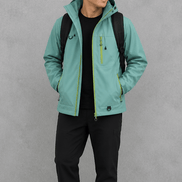 Women's Waterproof Hooded Windbreaker Rain Jacket with Vented Lining
