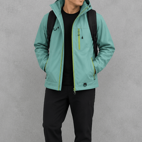 Women's Waterproof Hooded Windbreaker Rain Jacket with Vented Lining