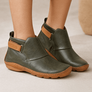 Solena Wide-Fit Adjustable Women's Ankle Boots with Strap for Sensitive Feet