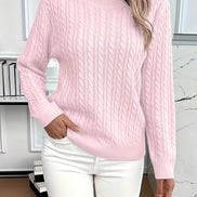 Ravae Cable-Knit Crew Neck Jumper for Women
