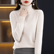 Elena Cashmere Blend Turtleneck Jumper for Ladies Christmas Wear