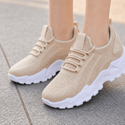 Aerloom Women's Cushioned Knit Sneakers with Breathable Slip-On Fit