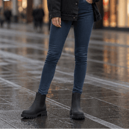 Wide-Fit Chelsea Boots with Stretch Side Panels for Women