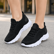 Aerloom Women's Cushioned Knit Sneakers with Breathable Slip-On Fit