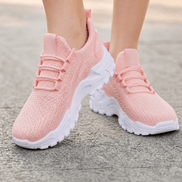 Aerloom Women's Cushioned Knit Sneakers with Breathable Slip-On Fit
