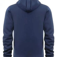 Men's Half-Zip Hooded Sweatshirt with Kangaroo Pocket and Adjustable Hood