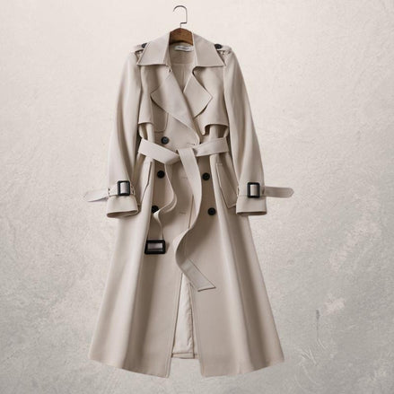 Reagan Women's Belted Double-Breasted Trench Coat in Polyester