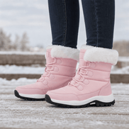 Fleece-Lined Non-Slip Platform Mid-Calf Winter Boots for Women