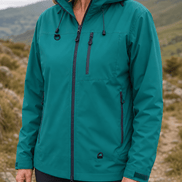 Hooded Waterproof Windproof Rain Coat with Adjustable Cuffs