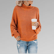 Natascha Women's Oversized Chunky Knitted Jumper with Turtleneck