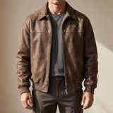 Jacob Tailored Lambskin Leather Bomber Jacket for Men