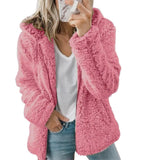 Women's Fleece Teddy Coat with Zip Pockets