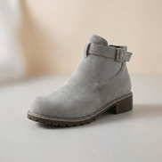 Women's Buckle Strap Ankle Boots with Chunky Lug Sole