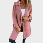 Cunégonde Women's Oversized Notch-Lapel Wool-Blend Winter Coat