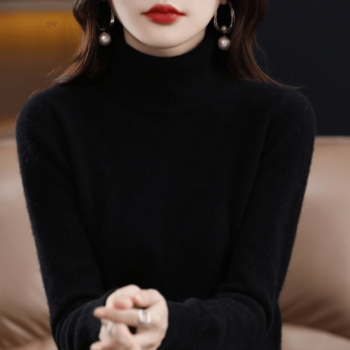 Elena Cashmere Blend Turtleneck Jumper for Ladies Christmas Wear