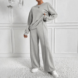 Ambra Long Sleeve Sweatshirt and Wide Leg Trouser Co-ord Set