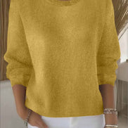 Lorie Relaxed-Fit Women's Knitted Jumper with Ribbed Trim