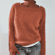 Klara Boat Neck Chunky Knit Jumper for Women