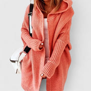 Rosalynne Oversized Hooded Knit Women's Cardigan with Longline Fit