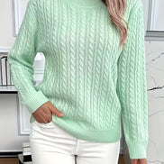 Ravae Cable-Knit Crew Neck Jumper for Women