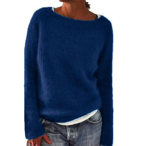 Klara Boat Neck Chunky Knit Jumper for Women