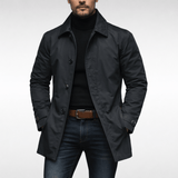 Men's Weather-Resistant Coat with Quilted Lining